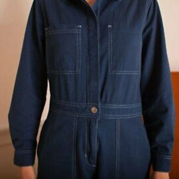 L.F Markey blue denim coverall. Sold out in stores - Picture 2 of 3